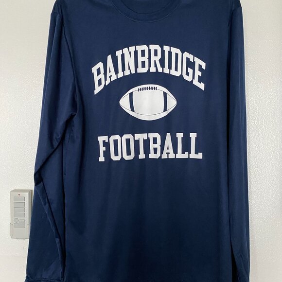 Bainbrisge Island WA Football Navy Blue Jersey Top Mens MD - Picture 2 of 3